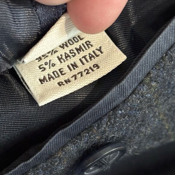 Pronto Uomo Sport Coat 44R Blue Plaid Zegna Italian Wool Cashmere Jacket Blazer - Picture 6 of 12